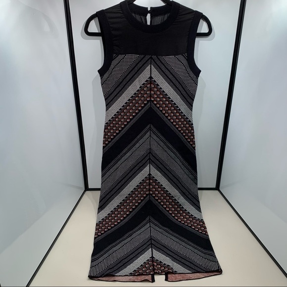 Rachael Roy Dresses & Skirts - RACHEL Rachel Roy Women Chevron Tweed Sweater Dress Size M